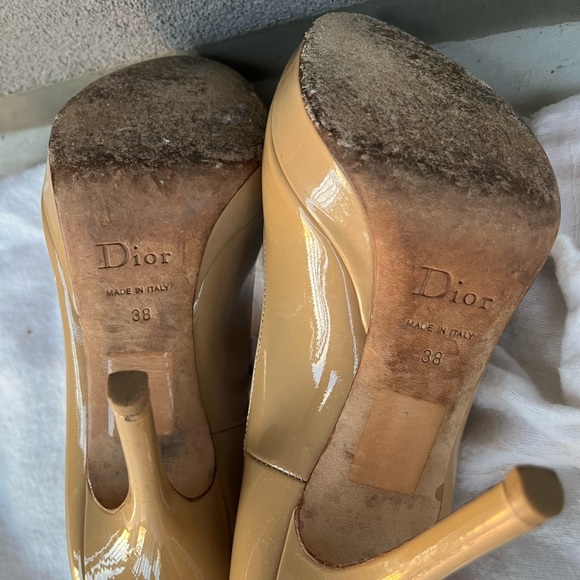 Size 8 Christian Dior open toe heels - Picture 5 of 5